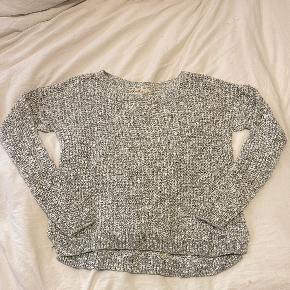 Hollister Women's Heathered Gray Sweater